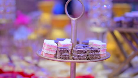 Close-up-of-pastries-in-Tray