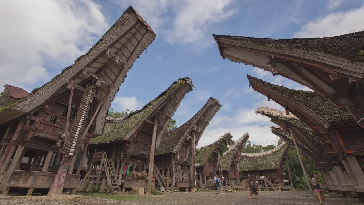 Traditional Batak Houses in Indonesia
