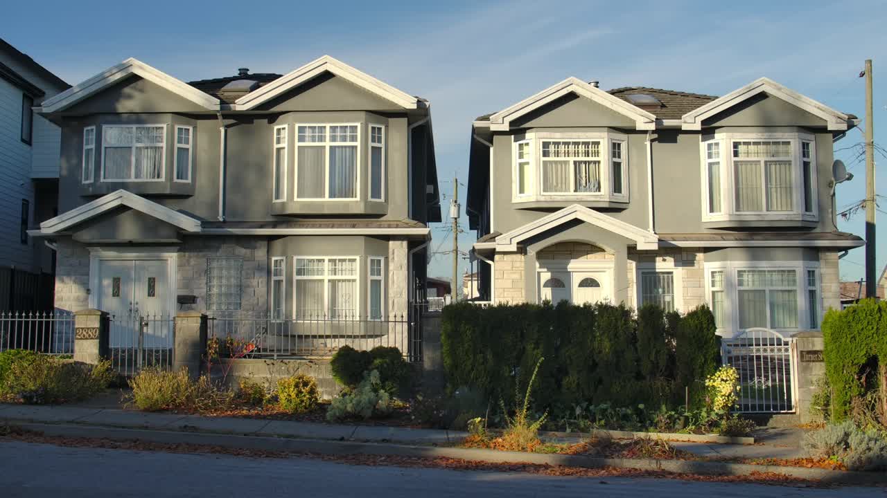 Residential Houses In East Van Neighborhood