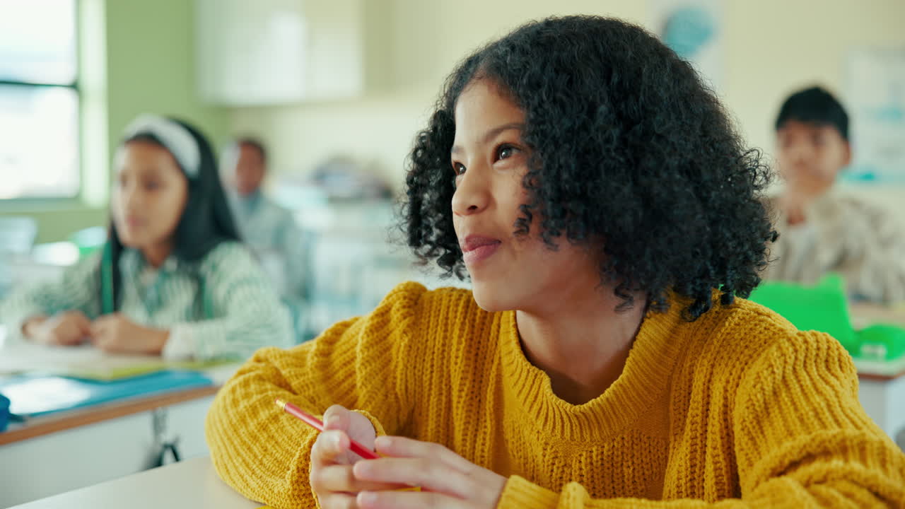 Students in a classroom learning