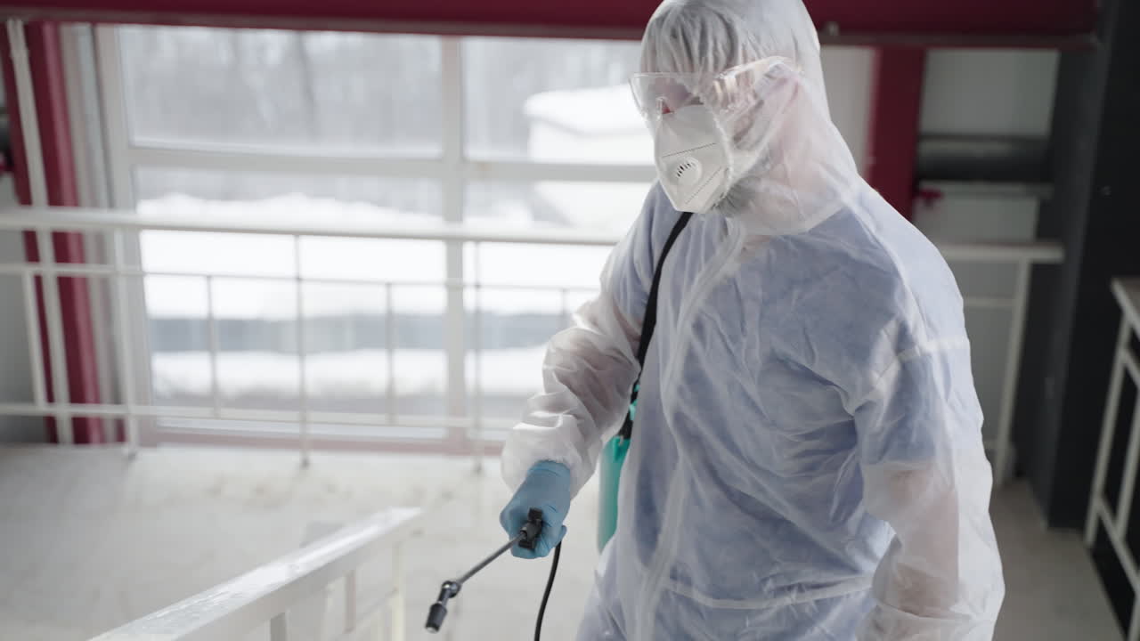 desinfección de un edificio