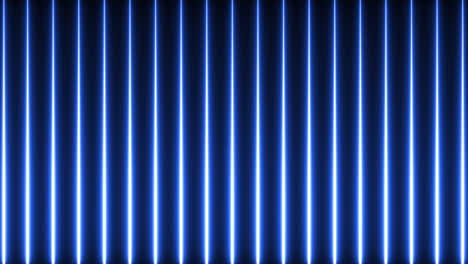 animación de líneas azules de neón brillantes que se mueven en un bucle sin costuras sobre un fondo negro