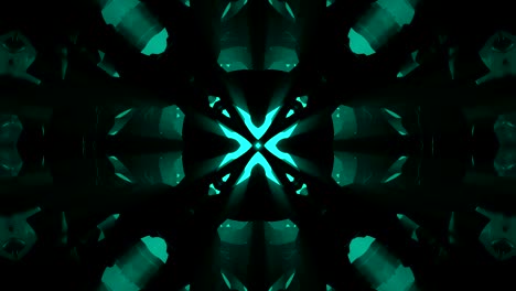 el kaleidoscopio abstracto de color azul.