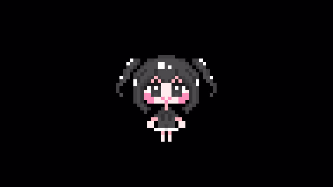 Pixel girl 03 Waiting Looping animation. 1080p (6).mov
