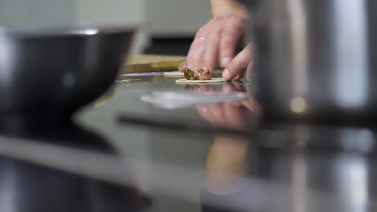 preparación de las albóndigas