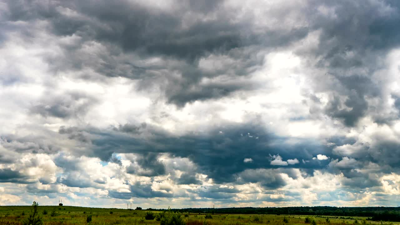 el lapso de tiempo nublado el cúmulo de nubes las olas del lapso del tiempo, el bucle de video