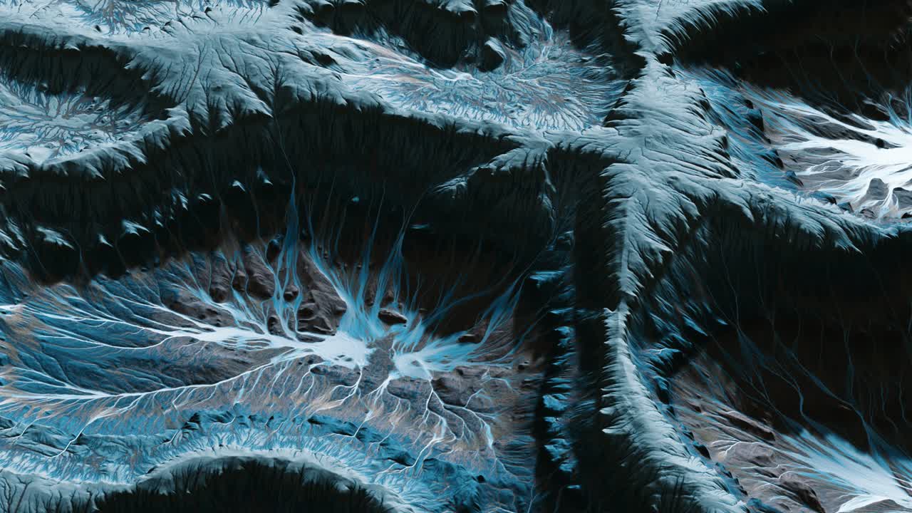 vista del paisaje del planeta alienígena