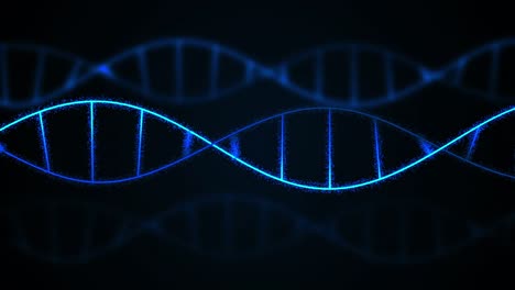 Animation-of-dna-strands-on-black-background