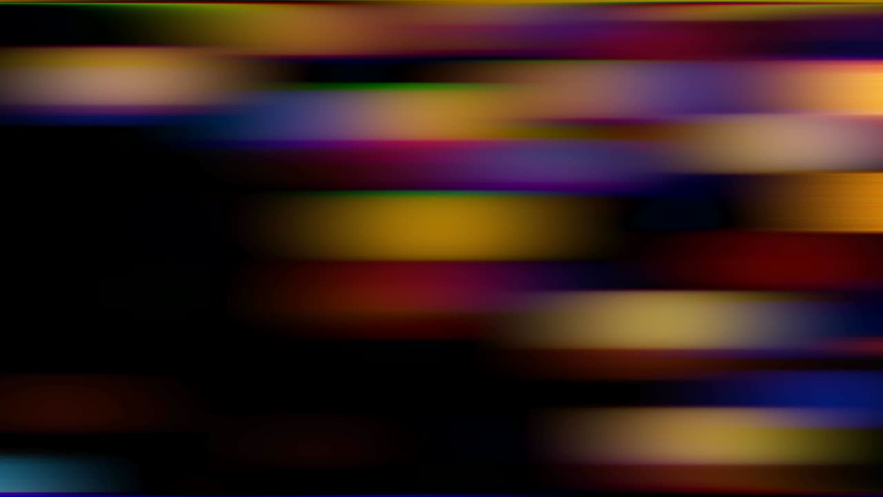 distorted and blurred motion of multicolored bright lights