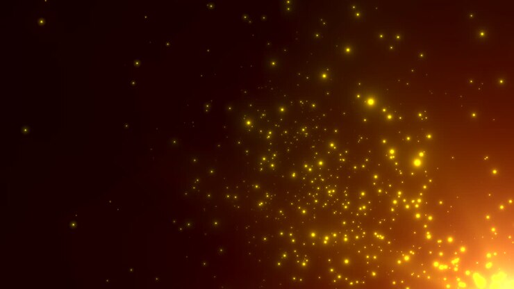 bewegung von goldpartikeln und sternen in galaxie 2