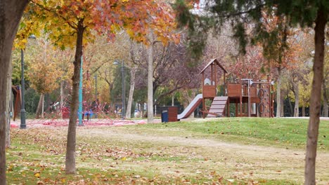 autumn park playground
