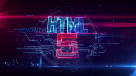 html5 symbol abstract loopable animation