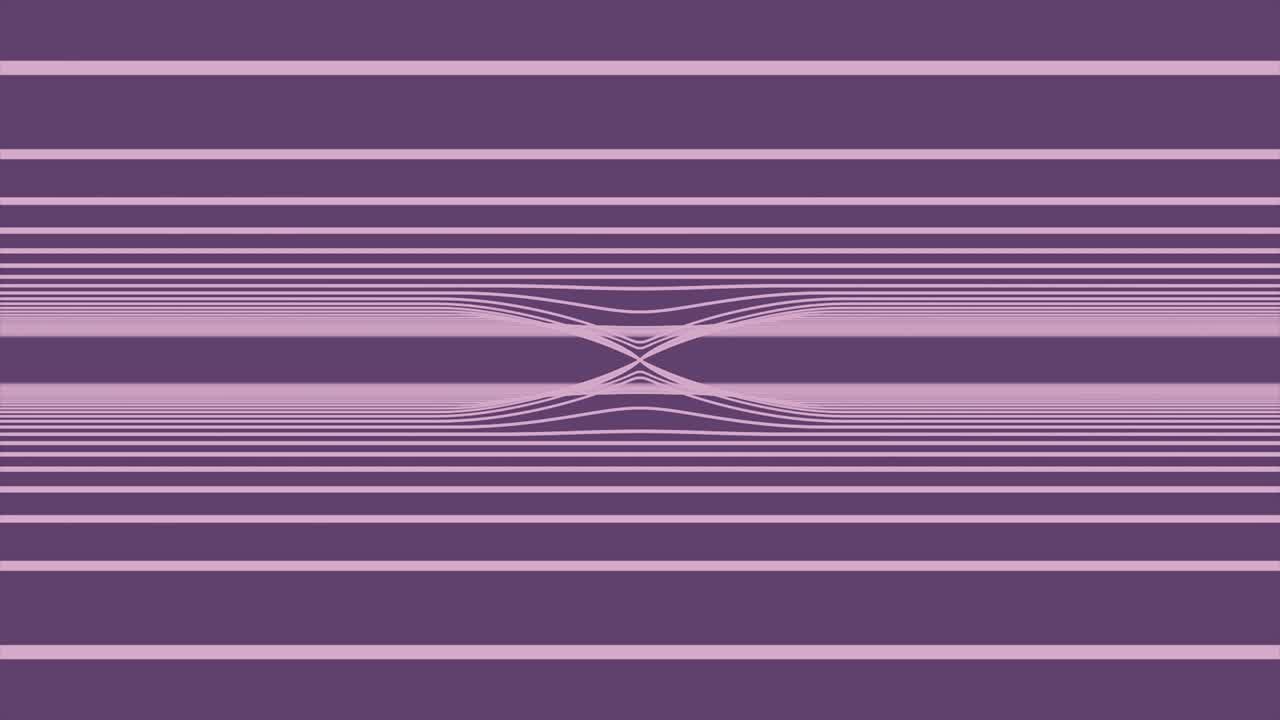 멋진 추상적이고 미래주의적인 다채로운 선을 가진 루프 가능한 배경. 다채로운 추상적인 파동적인 줄무 줄무 vj 루프 배경. 검은 배경에 천천히 회전하는 밝은 희미한 빛의 선.