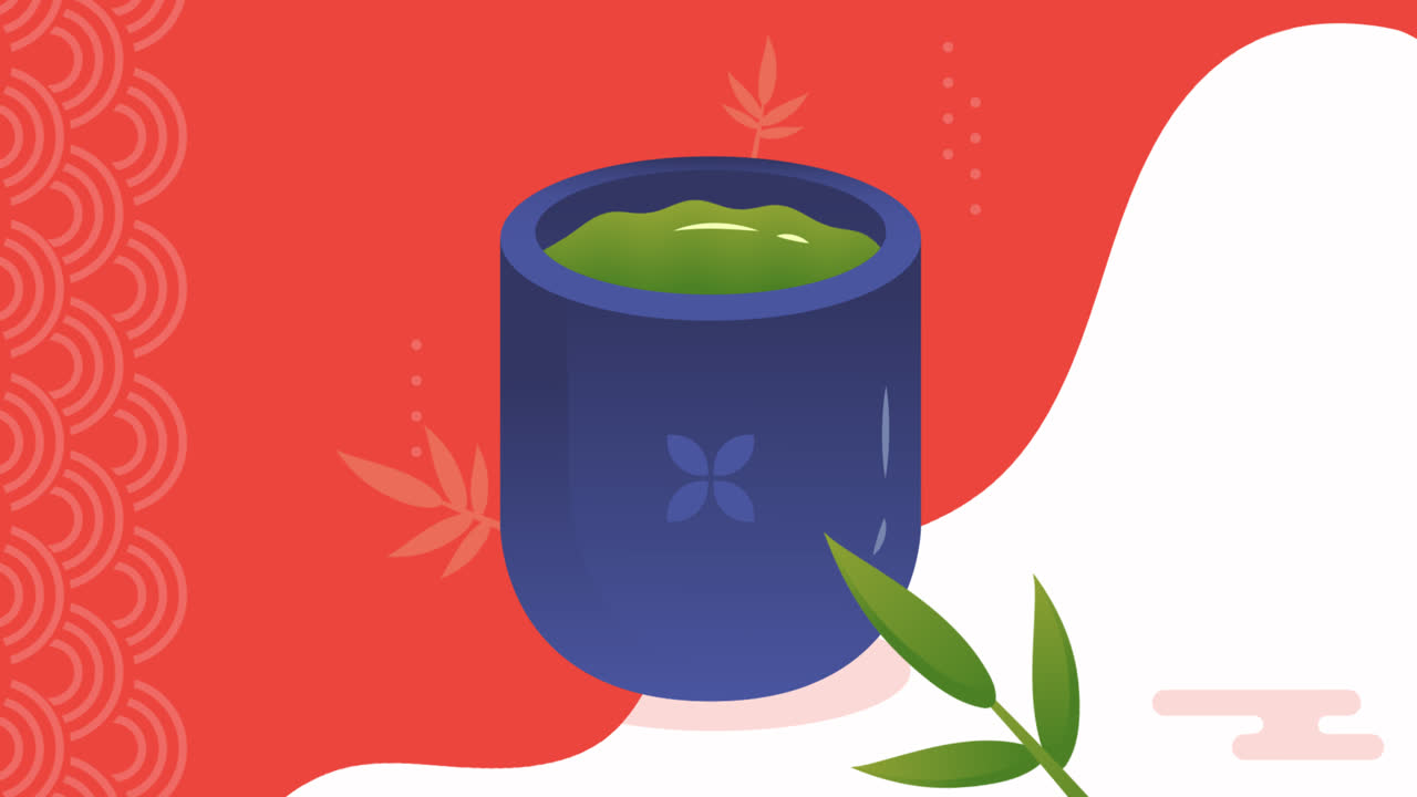 일본 레스토랑의 모션 그래픽 인스타그램 포스트 세트