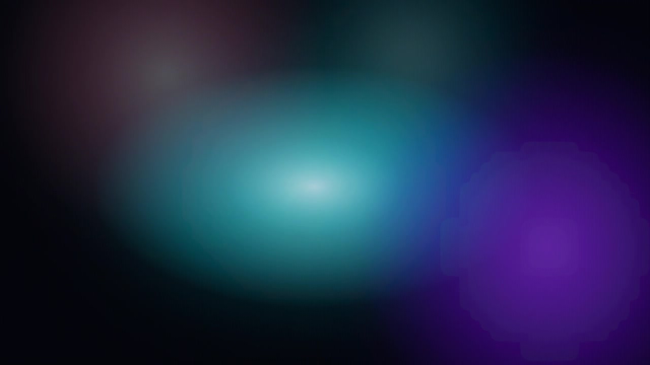 Abstract Background with Soft Glowing Colorful Light Orbs