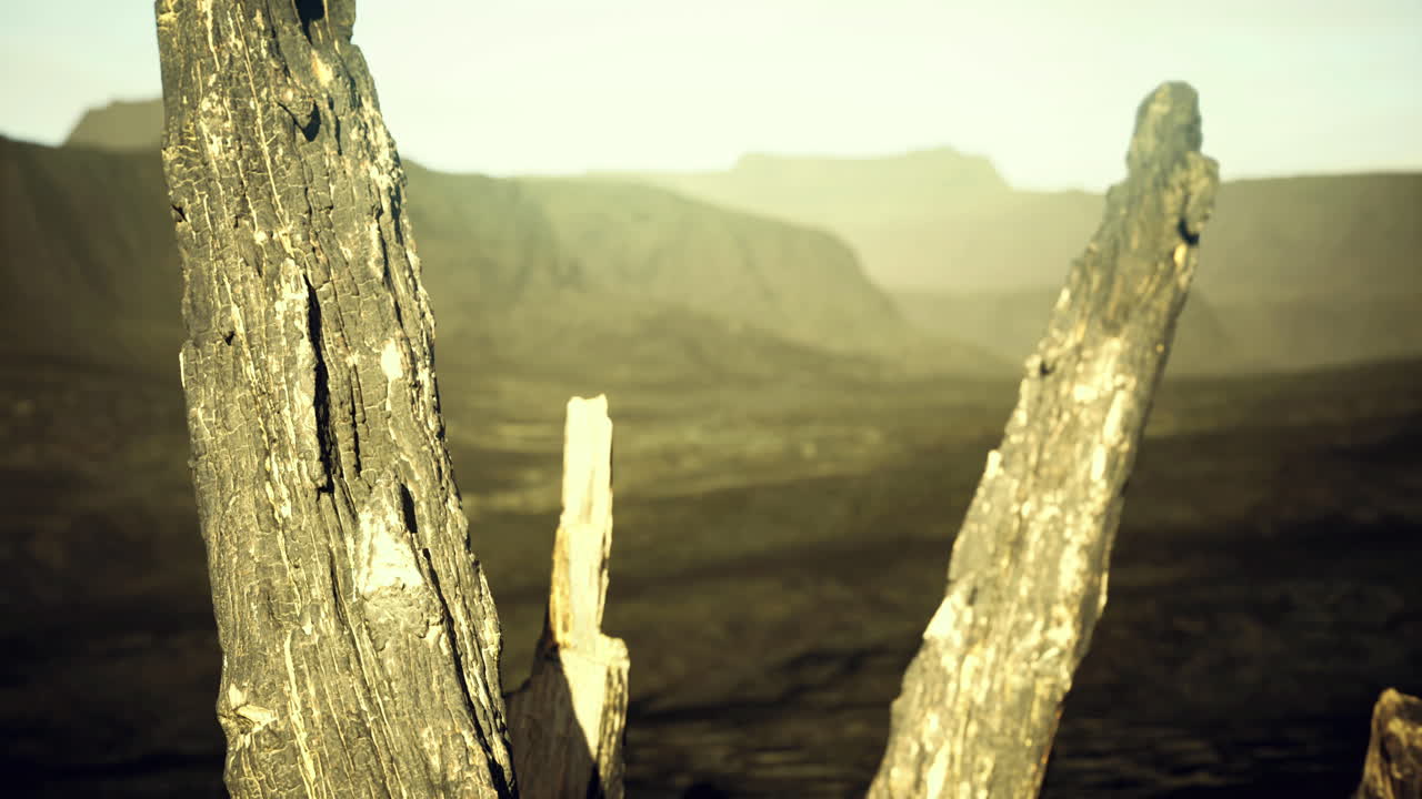 Ancient rock formations showcase the beauty of a remote desert landscape