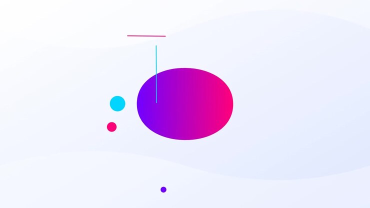 Abstract Motion Graphics with Floating Gradient Shapes