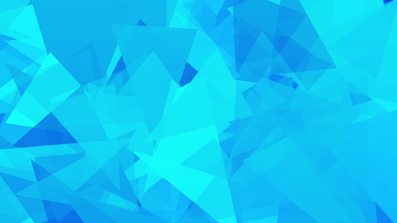 fragmentos azules fondo geométrico abstracto, animación en movimiento de parada