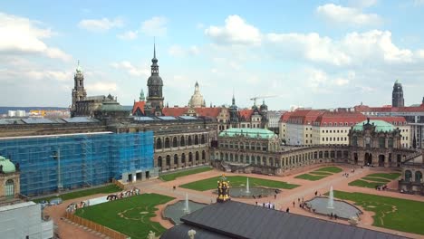 vista aérea de dresde, alemania