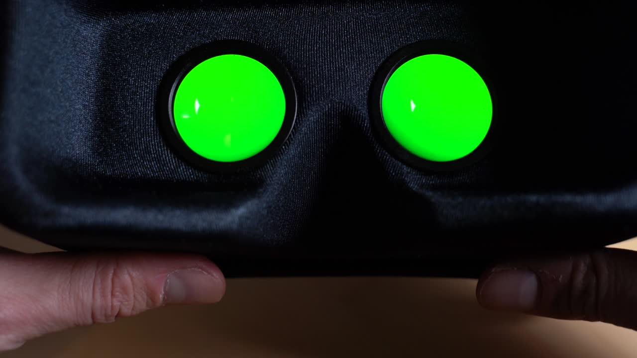 vr 안경을 벗고 가상 현실 관점