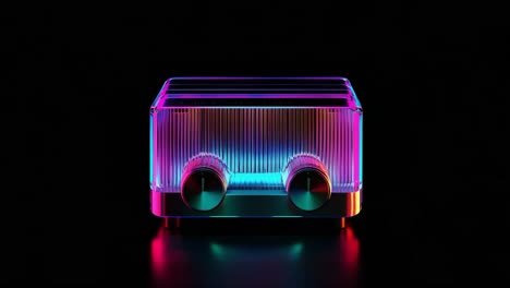 neon retro toaster