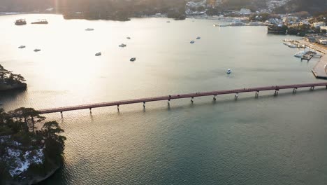 Fukuurajima-Y-Puente-En-Matsushima,-Miyagi-Japón