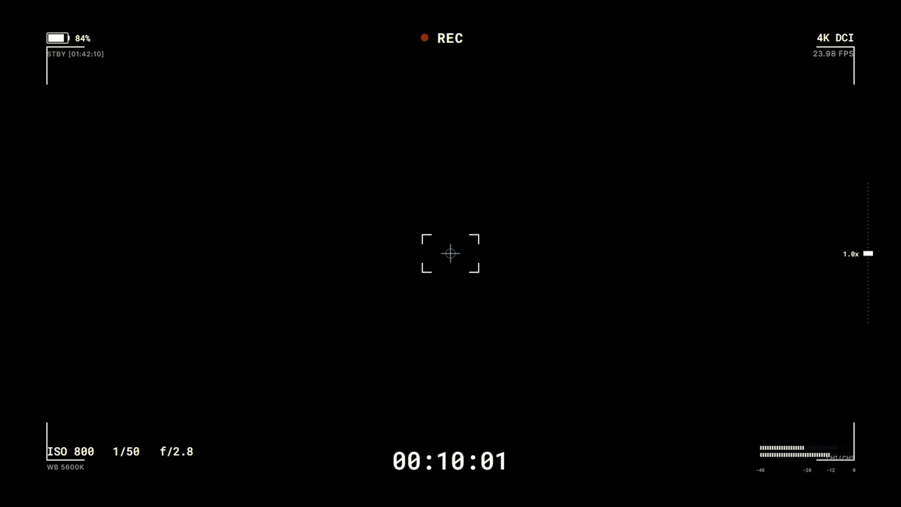Digital Camera Viewfinder Interface Recording Black Screen