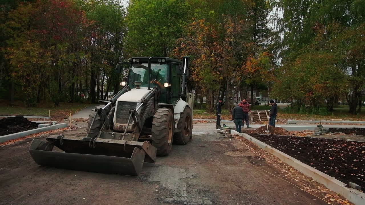 trabajos de construcción en curso