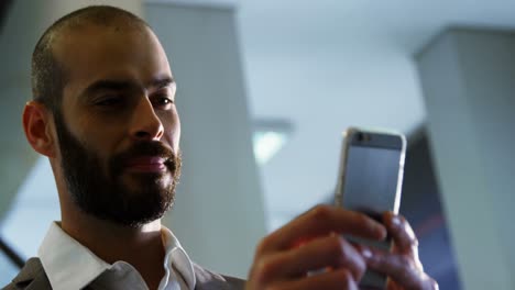 businessman using a smartphone