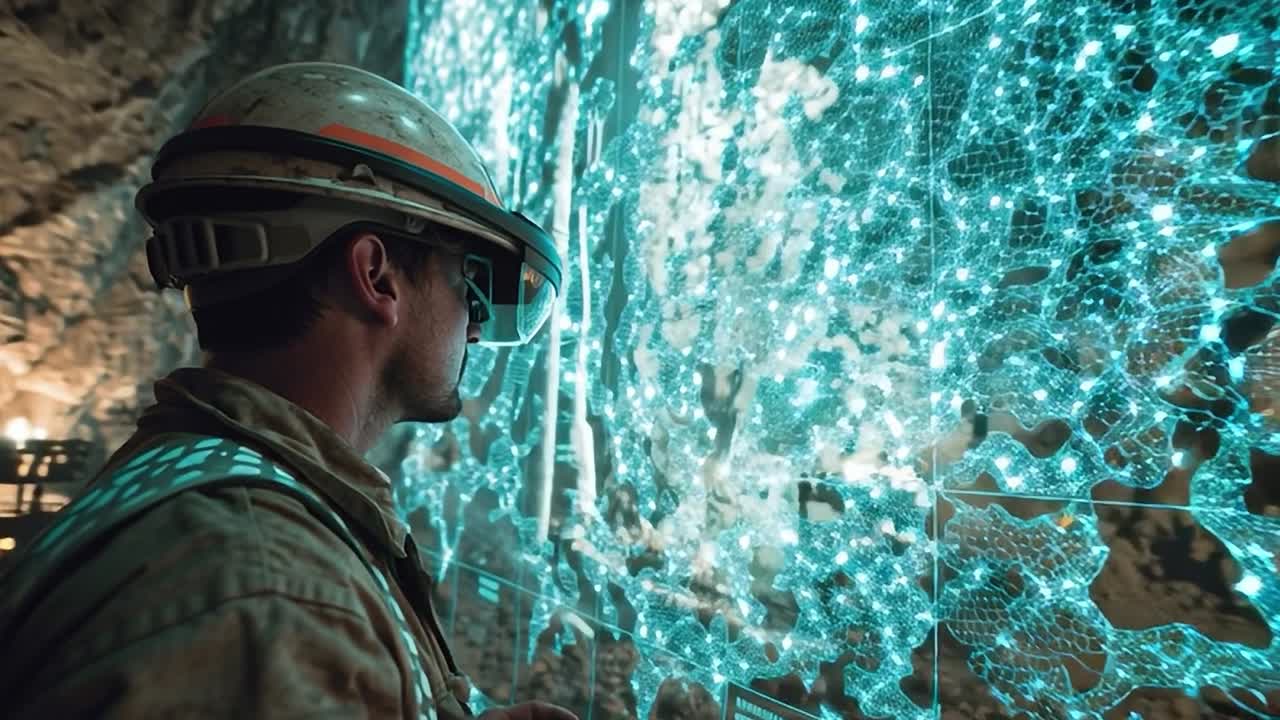La tecnologia innovativa migliora l'esplorazione mineraria in un sito sotterraneo.