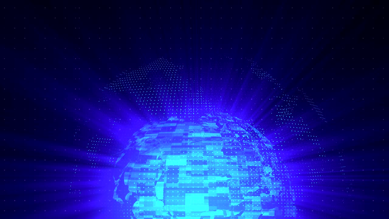 distorsión de globo de vidrio bucle de fondo digital, renderizado 3d abstracto, telón de fondo generado por computadora