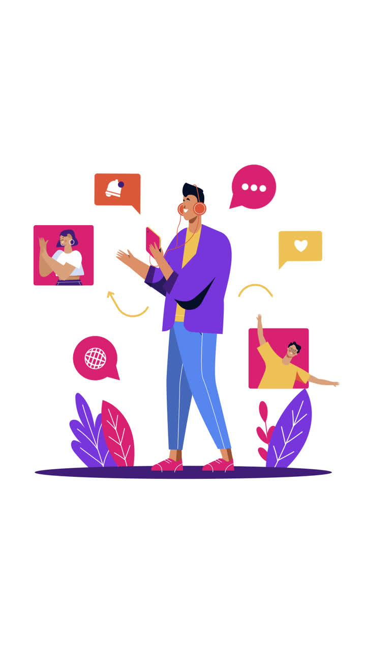 interacción con las redes sociales