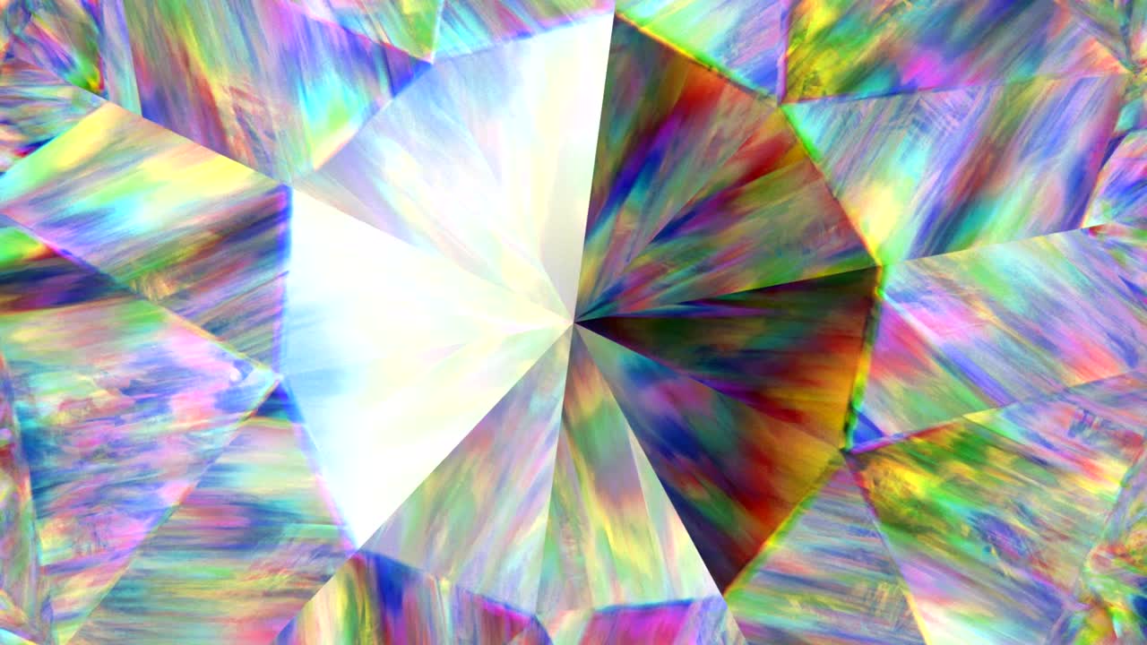 카레이도스코프 (kaleidoscope) - 보석, 다이아몬드 또는 반이는 유리 질감의 회전