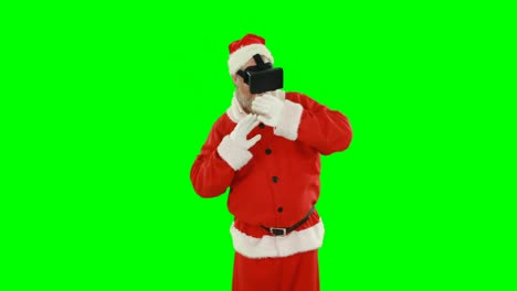 Santa-claus-using-virtual-glasses