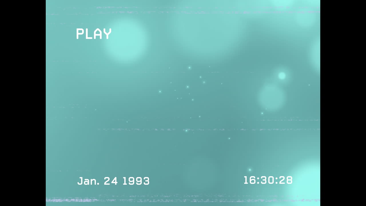 녹색 배경에 반이는 반점 위의 간섭의 애니메이션