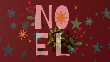 animation of christmas greetings text over christmas decorations