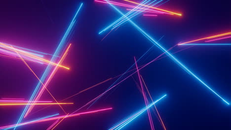 vibrant neon light lines abstract background