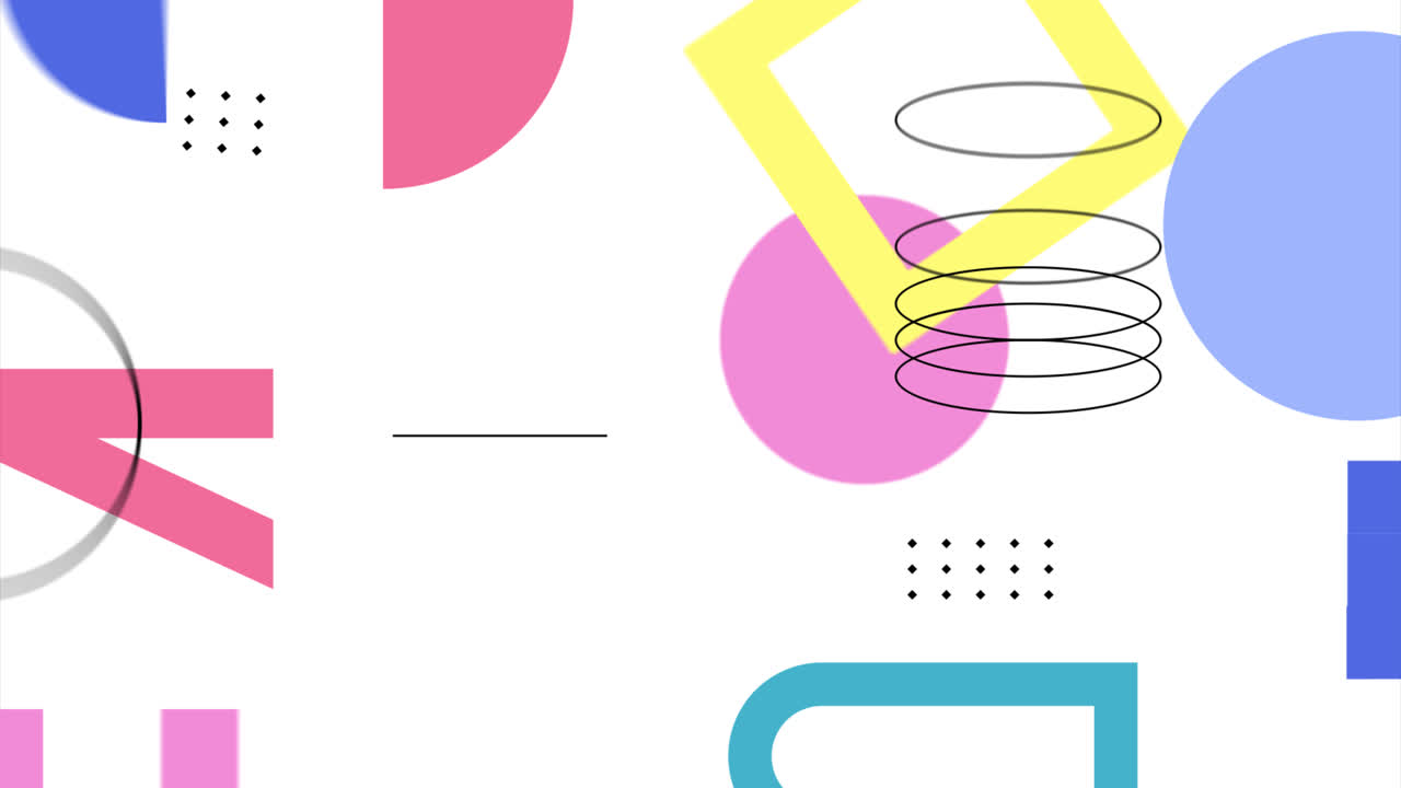 다채로운 인스타그램 포스트 추상 템플릿의 모션 그래픽