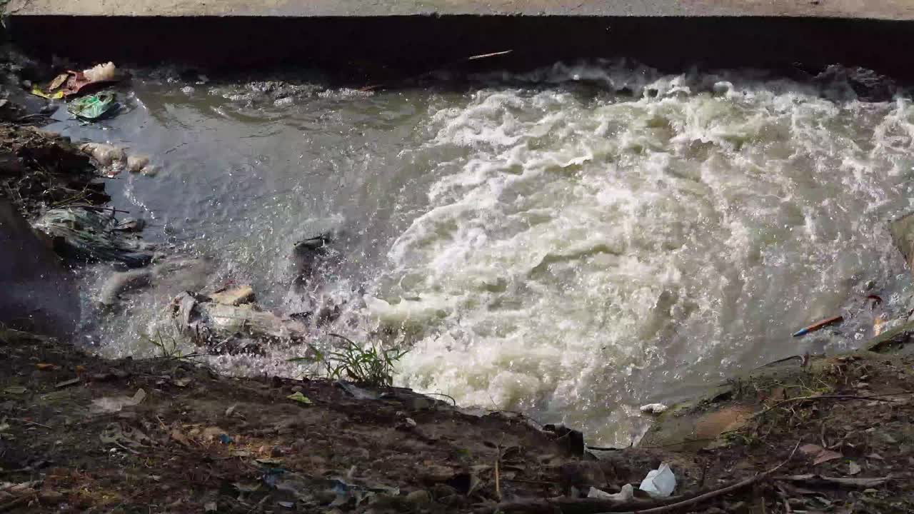 오염된 배수 시스템