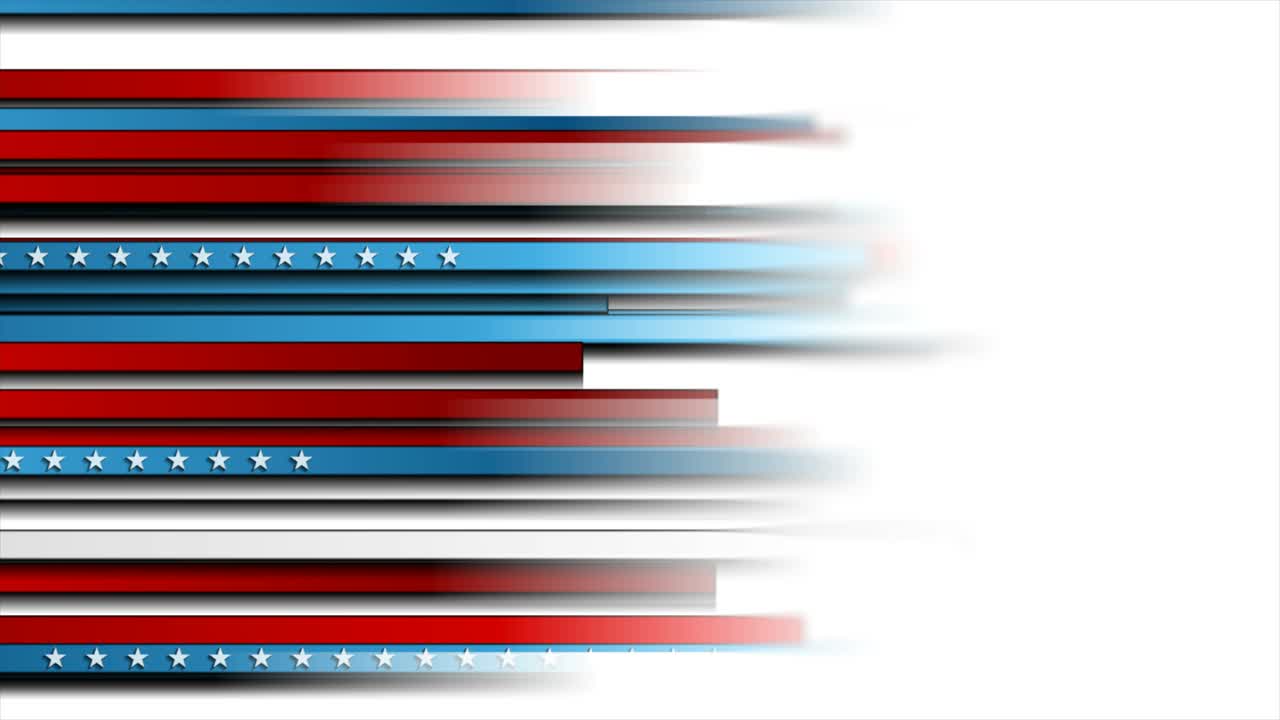 Corporate concept USA flag abstract motion background