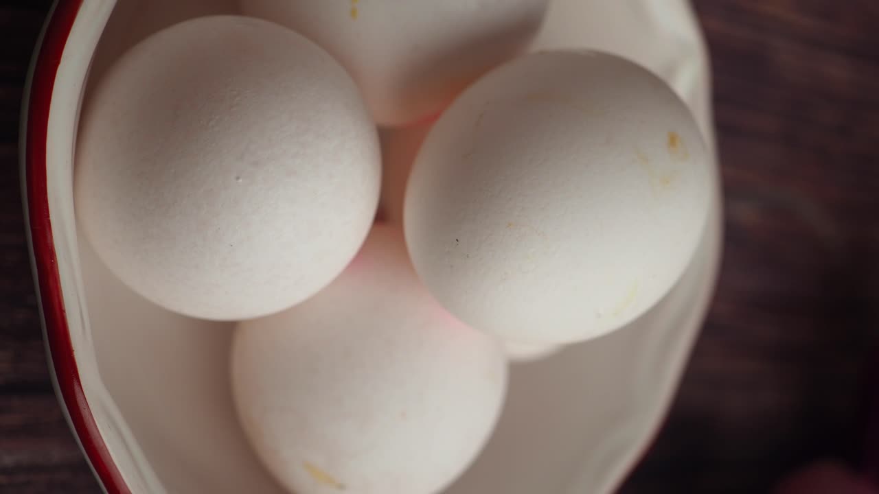 Close-up of White Eggs