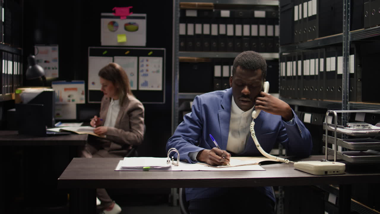 People working in an office