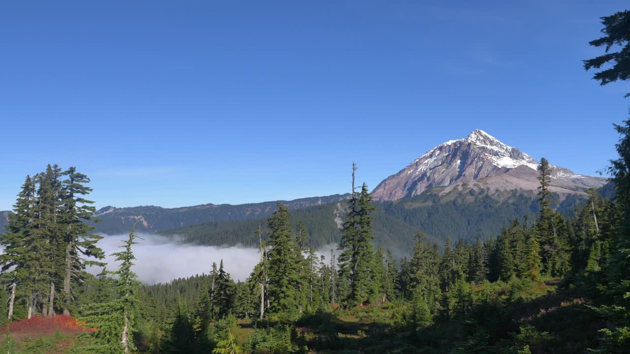 el pico de atwell desde los lagos elfin en el parque provincial de garibaldi durante el día en squamish, columbia británica, canadá