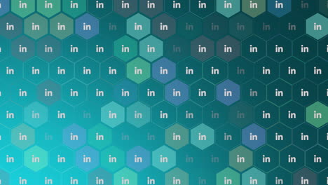 sosyal ağ arka planındaki linkedin simgeleri örneği