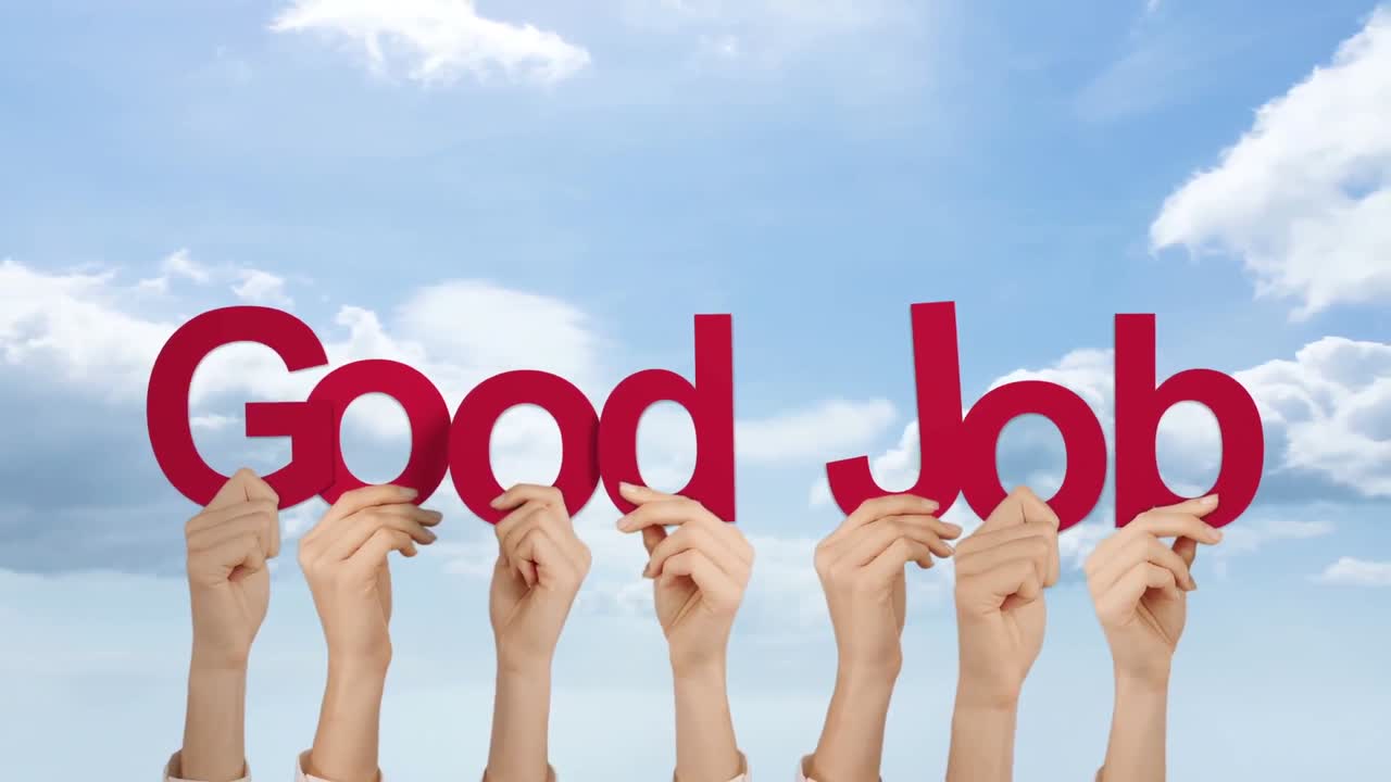 손을 들고 좋은 일이야