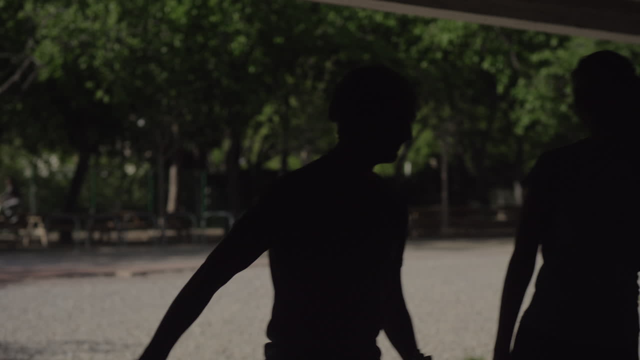 좋은 운동 후 친절한 악수