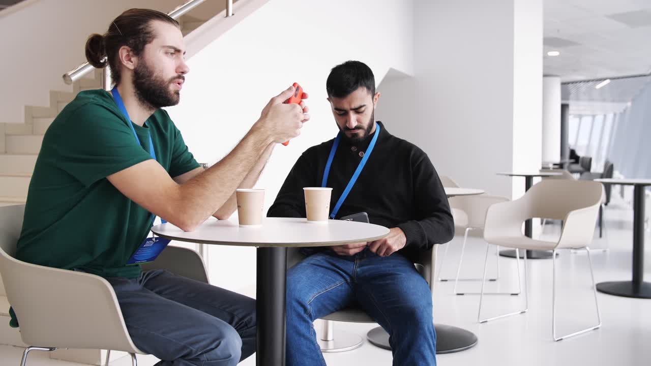 컨퍼런스 홀 에서 사업 회의