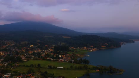 "Lake-Tzirahuen-in-Michoacán,-Mexico,-captivates-with-its-natural-beauty:-crystal-clear-waters-surrounded-by-mountains,-a-serene-and-enchanting