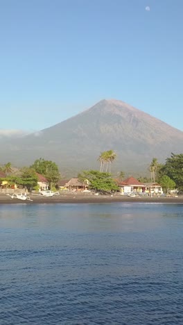 paisaje de la costa de amed en la regencia de karangasem de bali, indonesia
