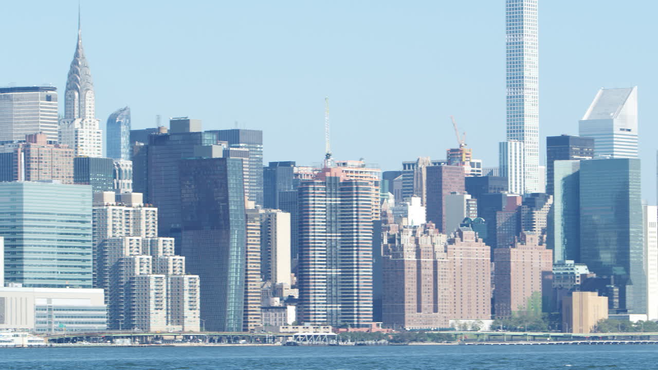 윌리엄스버그 에서 맨해튼 스카이라인 의 파노라마 뷰